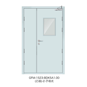 钢质隔热防火门GFM-1523-BDK5A1.00(乙级)-2-子母式